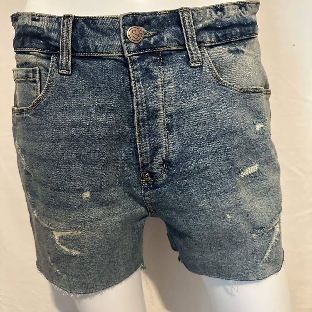 TREASURE & BOND Women’s High-Rise Denim Shorts Blue Size 28